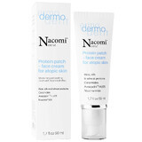 Nacomi Next Level Dermo, crema facial proteica, piel atópica, 50 ml