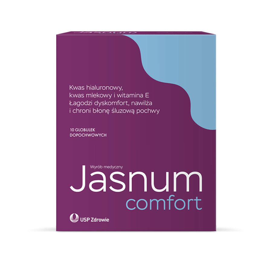 Jasnum Comfort, pesarios vaginales, 10 piezas