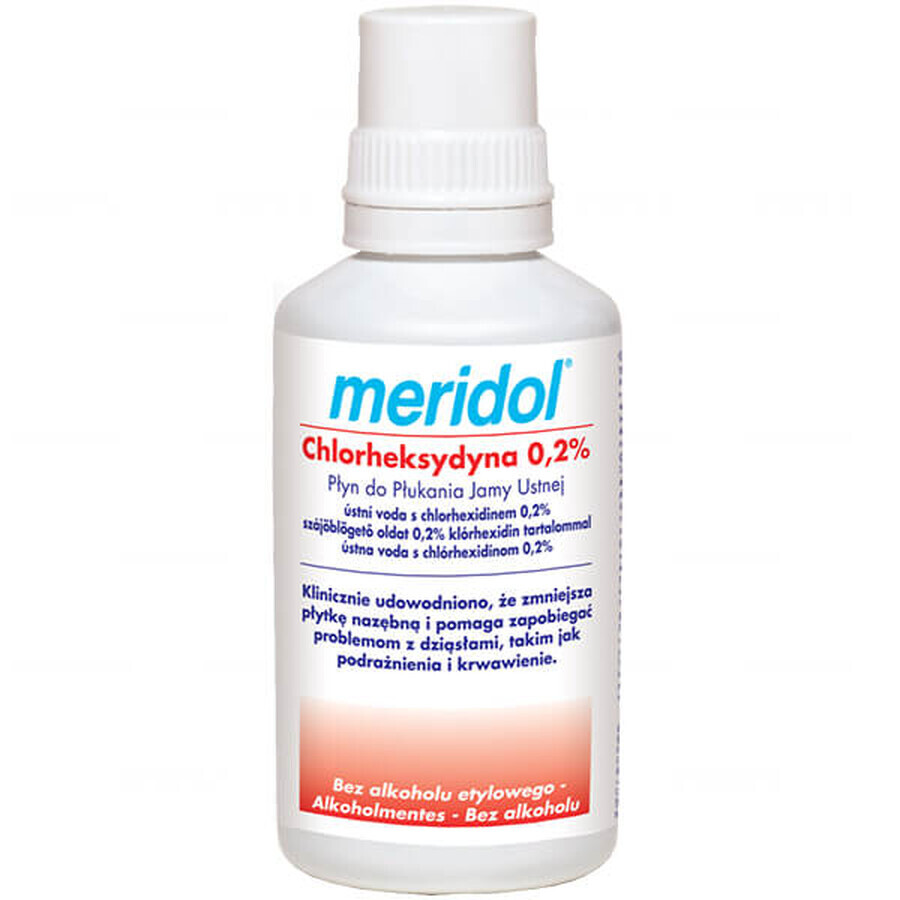 Meridol Clorhexidina 0,2%, enjuague bucal, sin alcohol, 300 ml