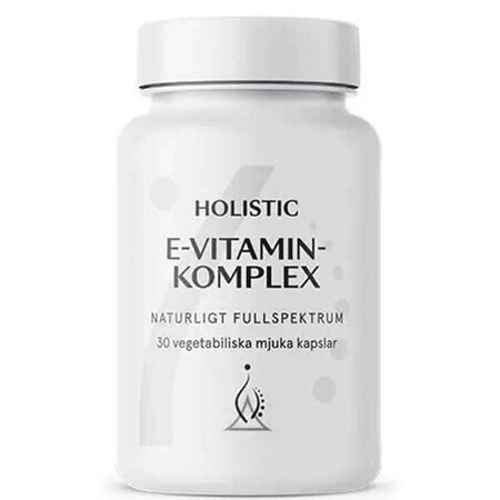 Complejo holístico de vitamina E, 30 cápsulas