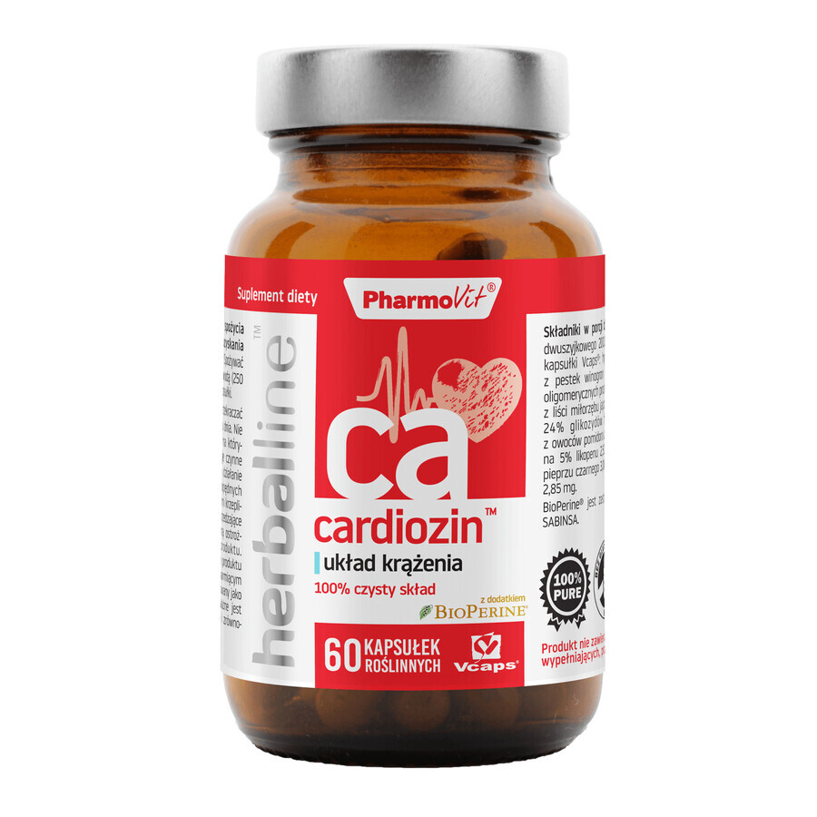 PharmoVit HerbalLine Cardiozin Cardiovascular System, 60 gélules à base de plantes