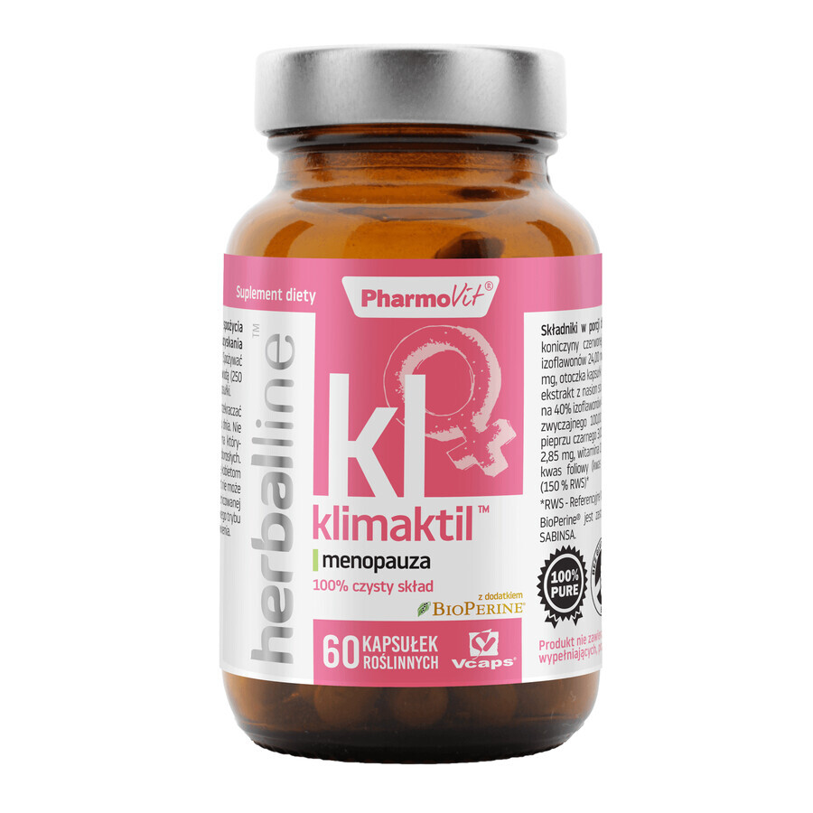 PharmoVit HerbalLine Klimaktil Menopauza, 60 cápsulas vegetales