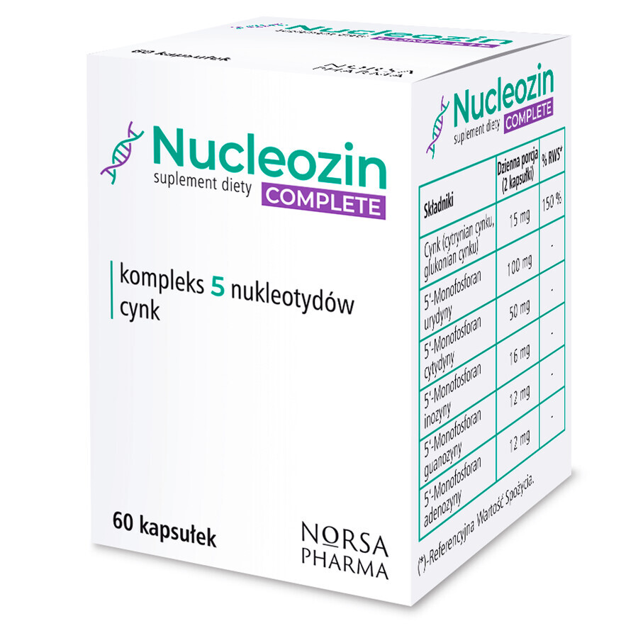 Nucleozin completo, 60 cápsulas