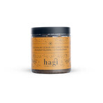 Hagi Warming Set, exfoliante corporal con nuez moscada y canela, 300 g + vela de soja, Spicy Orange, 215 ml