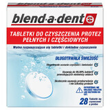 Blend-a-dent, Comprimidos limpiadores de dentaduras postizas, Frescor duradero, 28 comprimidos