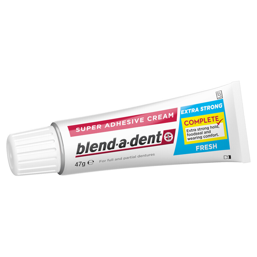 Blend-a-dent Complete, Adhesivo para prótesis dentales, Fresco, 47 g