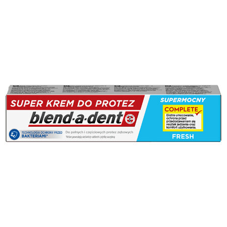 Blend-a-dent Complete, Adhesivo para prótesis dentales, Fresco, 47 g