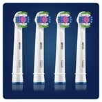 Oral-B 3D White, cabezales de recambio para cepillo eléctrico Clean Maximiser, EB4 3DW, 4 piezas