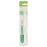 Sunstar Gum Sonic Daily Toothbrush Tips, White, 2 Pack