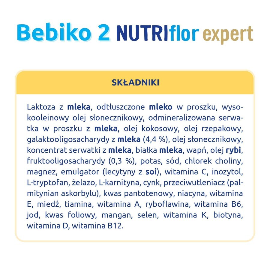 Bebiko 2 Leche de continuación Nutriflor Expert, más de 6 meses, 350 g