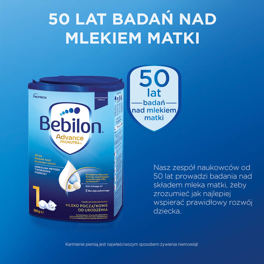 Bebilon Advance Pronutra 1, milk for infants, from birth, 800 g