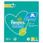 Pampers Fresh Clean, toallitas húmedas, 15 x 80 piezas