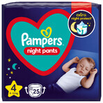 Pampers Night Pants, couches, taille 4, 9-15 kg, 25 pcs