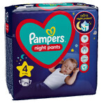 Pampers Night Pants, couches, taille 4, 9-15 kg, 25 pcs