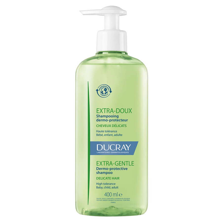 Ducray Extra Doux, dermatological shampoo for frequent use, 400 ml