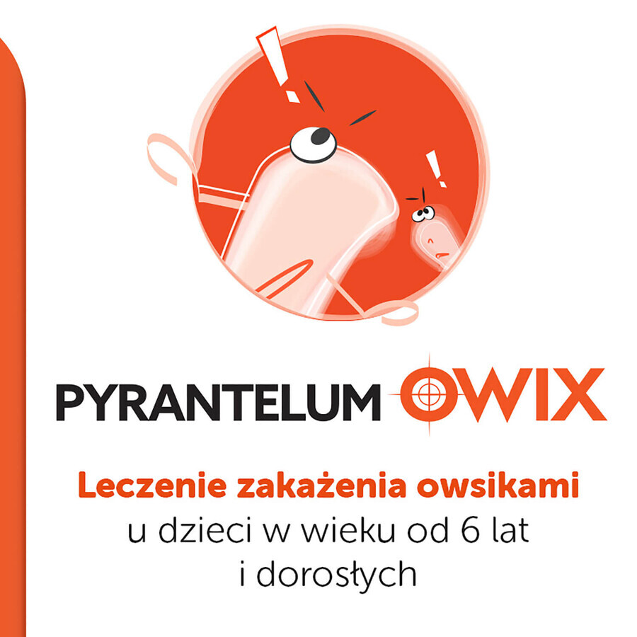 Pyrantelum OWIX 250 mg, 3 comprimidos