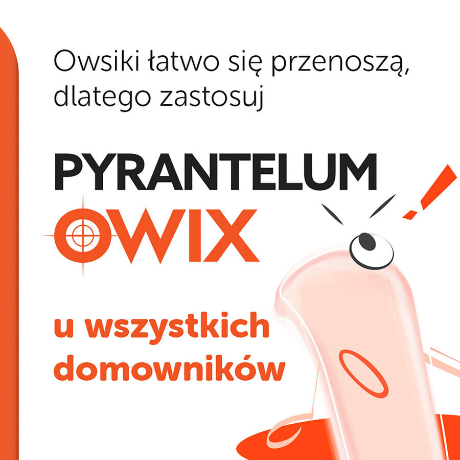 Pyrantelum OWIX 250 mg, 3 comprimidos