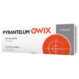 Pyrantelum OWIX 250 mg, 3 comprimate