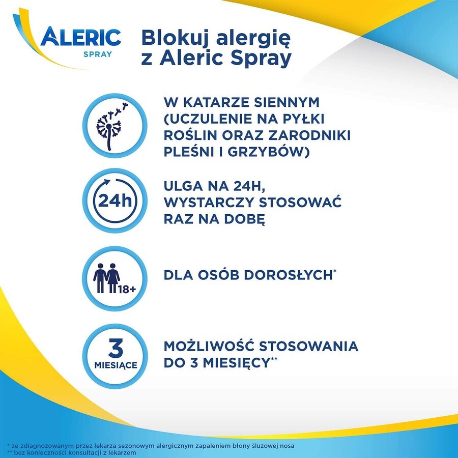 Aleric Spray 50 µg/dosis, spray nasal, suspensión, 140 dosis