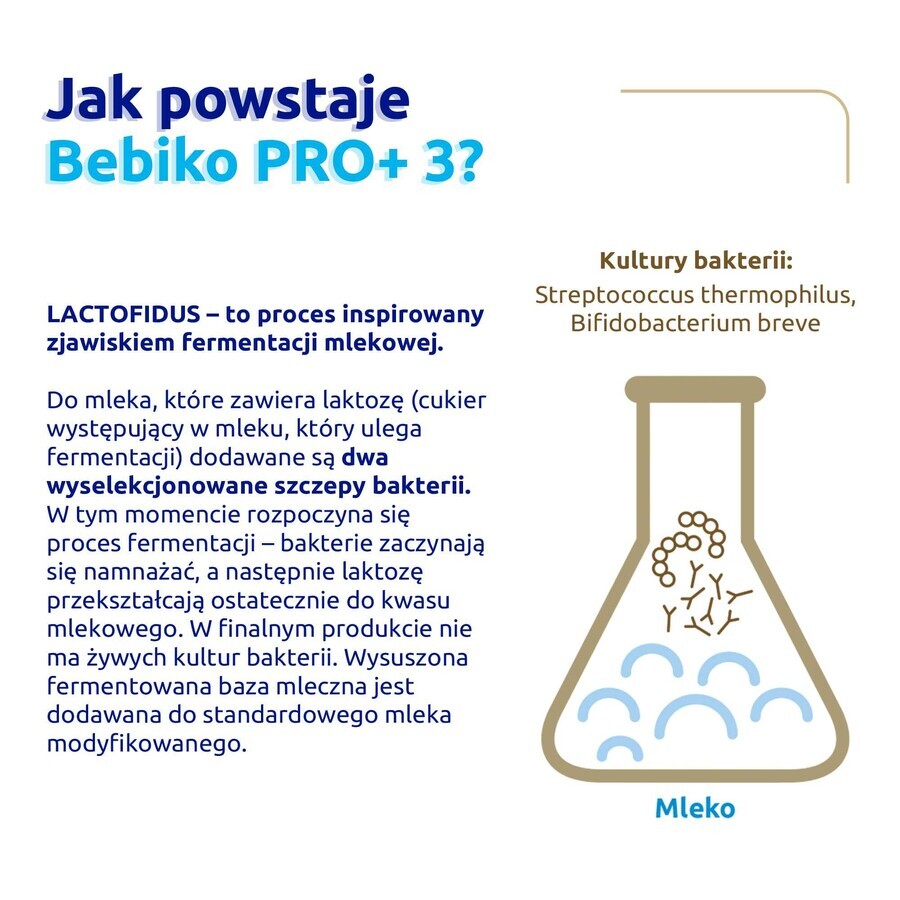 Bebiko Pro+ 3 Nutriflor Pro+, leche modificada, mayores de 1 año, 700 g