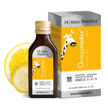 Omegamedica Kids, líquido, sabor limón-plátano, 100 ml