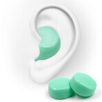 Haspro Molded Ear Plugs, Mint, 12 Count