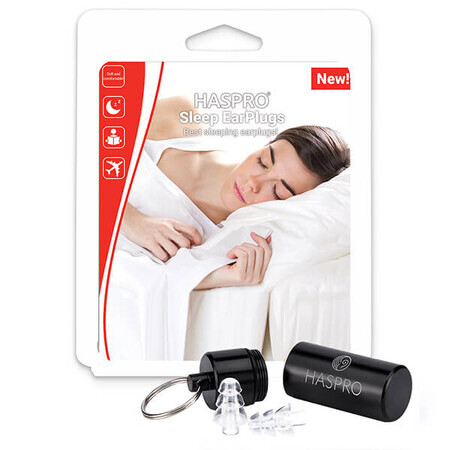 Haspro Sleep Universal, bouchons d'oreille, 2 pièces