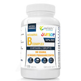 Wish Vitamin B Complex Junior, sabor naranja, 120 pastillas