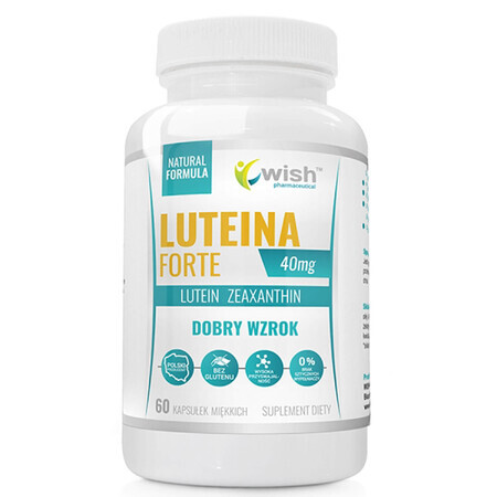 Wish Lutein Forte 40 mg, 60 cápsulas