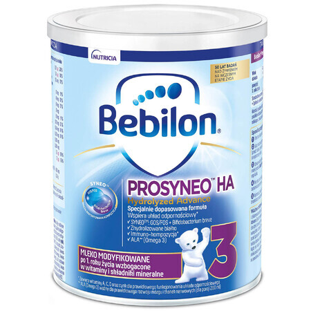 Bebilon Prosyneo HA Hydrolyzed Advance 3, fórmula, después de 1 año, 400 g