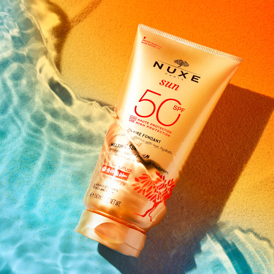 Nuxe Sun, loción bronceadora para rostro y cuerpo, SPF 50, 150 ml