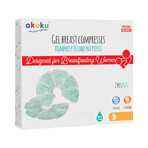 Akuku, compresas de gel en el pecho, A0537, 2 piezas