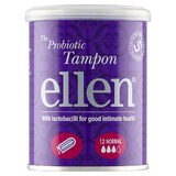 Ellen, tampones probióticos, normales, 12 piezas