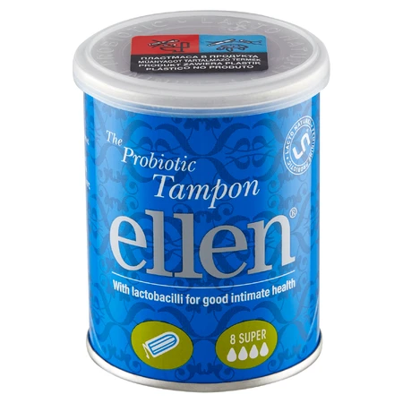 Ellen, tampony probiotyczne, super, 8 sztuk: ceny i cechy