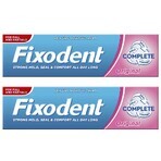 Original Denture Adhesive Cream Package, 47 g + 47 g, Fixodent Complete