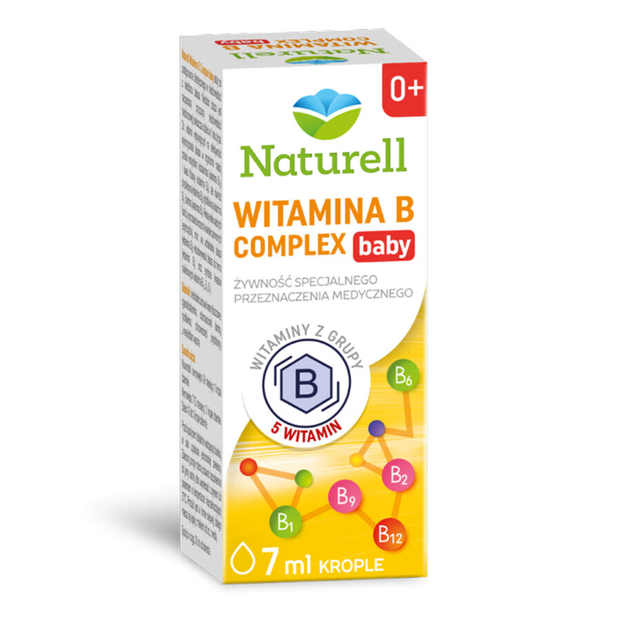 Naturell Vitamine B Complex Babydruppels voor kinderen vanaf de geboorte, 7 ml