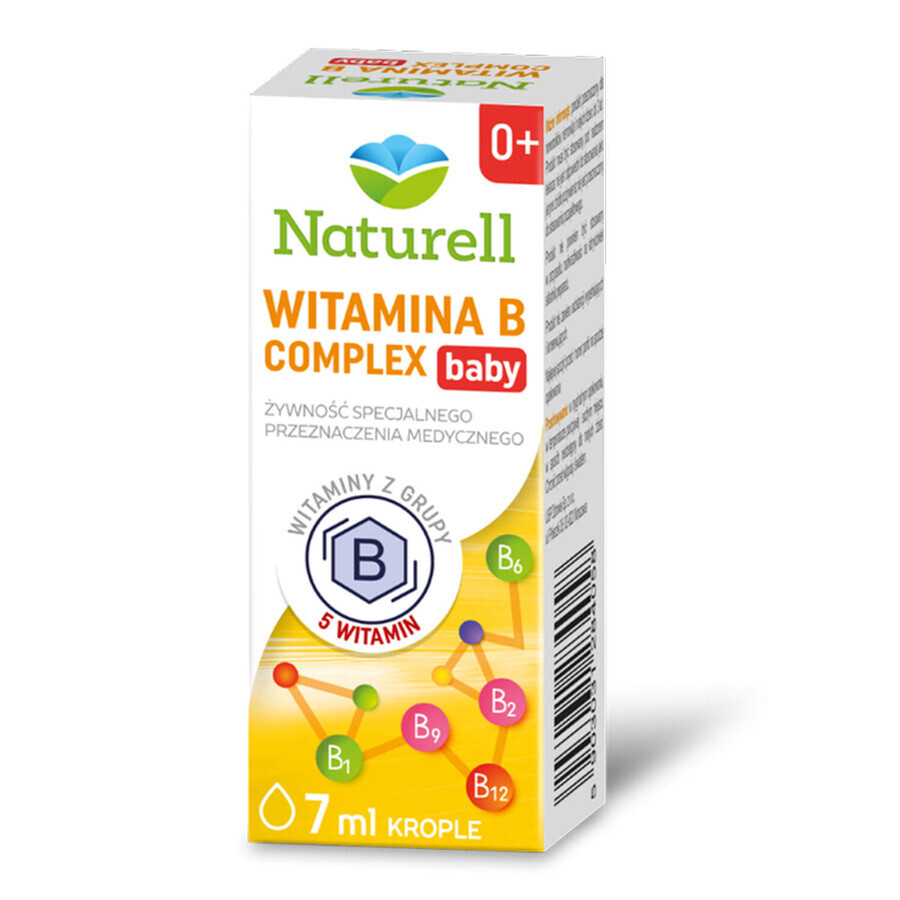 Naturell Vitamine B Complex Babydruppels voor kinderen vanaf de geboorte, 7 ml