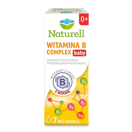 Naturell Vitamine B Complex Babydruppels voor kinderen vanaf de geboorte, 7 ml