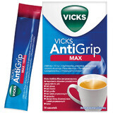 Vicks AntiGrip Max 1000 mg + 16 mg + 4 mg, granules for oral solution, 14 sachets