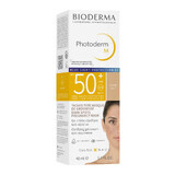 Bioderma Photoderm M, crema protectora para pieles con tendencia a la hiperpigmentación, ligera, FPS 50+, 40 ml