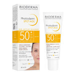 Bioderma Photoderm Spot-Age, crema protectora antioxidante para prevenir la hiperpigmentación, FPS 50+, 40 ml