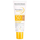 Bioderma Photoderm Aquafluide, fluido ultraligero para pieles sensibles, tono oscuro, FPS 50+, 40 ml