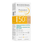 Bioderma Photoderm Nude Touch, base mineral efecto nude, tono claro, SPF 50+, 40 ml