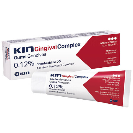 Kin Gingival Complex, toothpaste with chlorhexidine, 75 ml