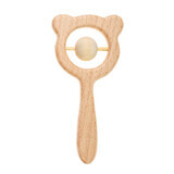 Bocioland, wooden teether with rattle, from birth, 1 pc