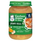 Gerber Organic Plant-Tastic, verduras de otoño con grañones, después de 8 meses, 190 g