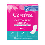 Compresas higiénicas Carefree Cotton Feel Normal, aroma fresco, 56 piezas