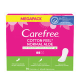 Compresas sanitarias Carefree Cotton Feel Normal Aloe, aroma a aloe, 76 piezas