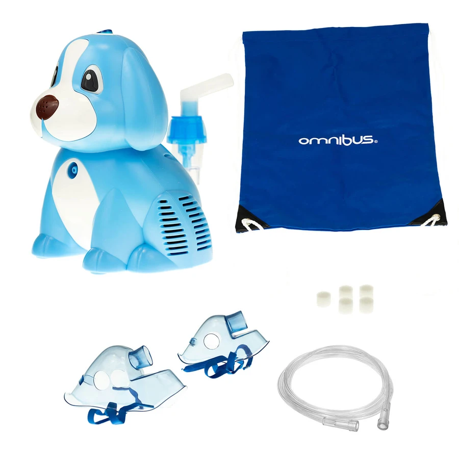Omnibus Puppy Me BR-CN171, inhalator cu compresor, albastru