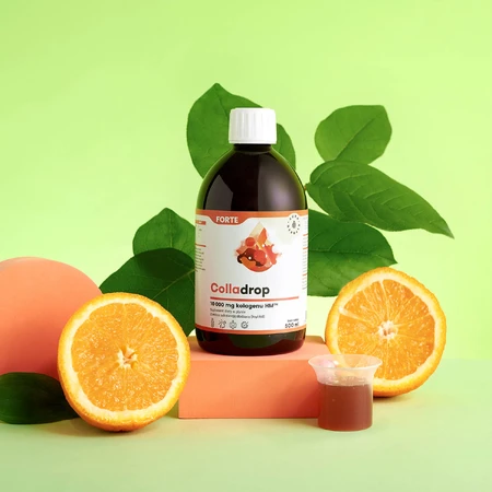 Aura Herbals Colladrop Forte, kolagen morski HM 10000 mg, 500 ml USZKODZONE OPAKOWANIE: ceny i cechy